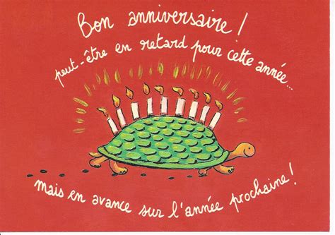 Carte Bon Anniversaire Retard Elevagequalitetouraine