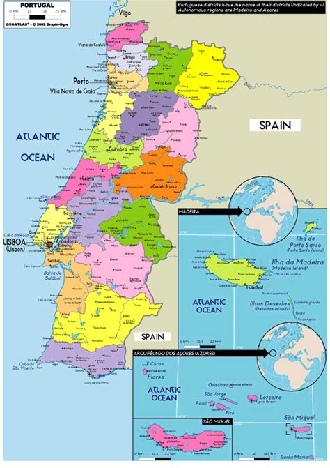 Tripadvisors portugal karte mit hotels, pensionen und hostels: Portugal Regionen Karte