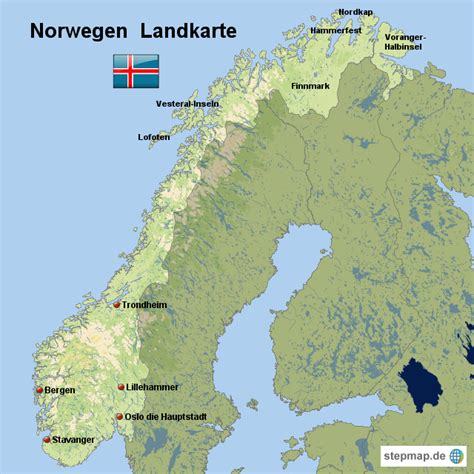 Domeneregistrering og domeneparkering av golfstrom.no. StepMap - Norwegen Landkarte - Landkarte für Norwegen