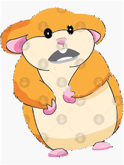 Scared Hamster Meme Hammond Sticker For Sale By Hutamue Redbubble