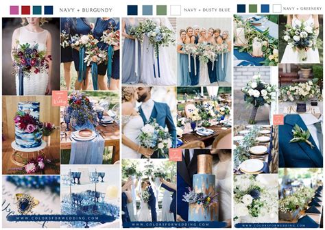 Top 10 Navy Blue Wedding Color Combo Ideas | Colors for Wedding