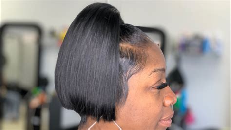 Purchased from the avatar shop with nx. Blunt Bob Ponytail - YouTube