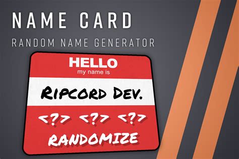Name Card Random Name Generator 入出力管理 Unity Asset Store