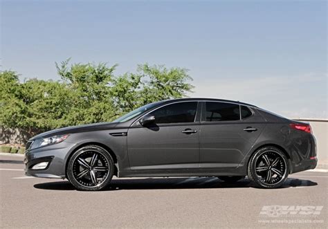 2011 Kia Optima With 20 Mkw M105 In Black Machined Face W Groove