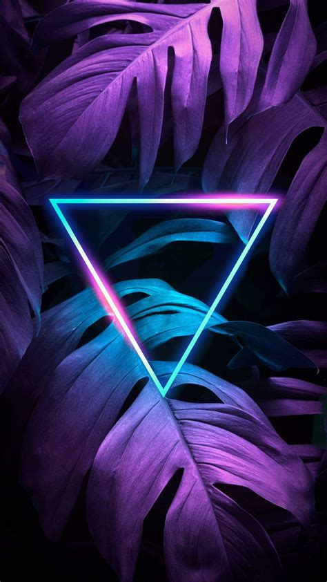 Download Neon Triangle Iphone Wallpaper Photos By Josel97 Neon