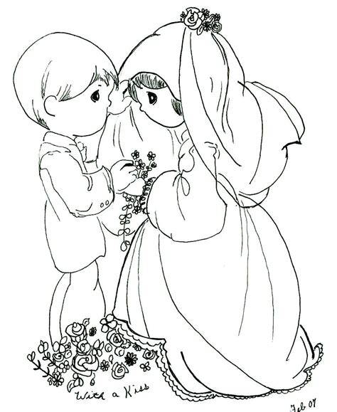 We have collected 36+ precious moments wedding coloring page images of various designs for you to color. This is the page