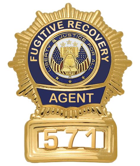 Fugitive Recovery Agent Badge Badge And Wallet