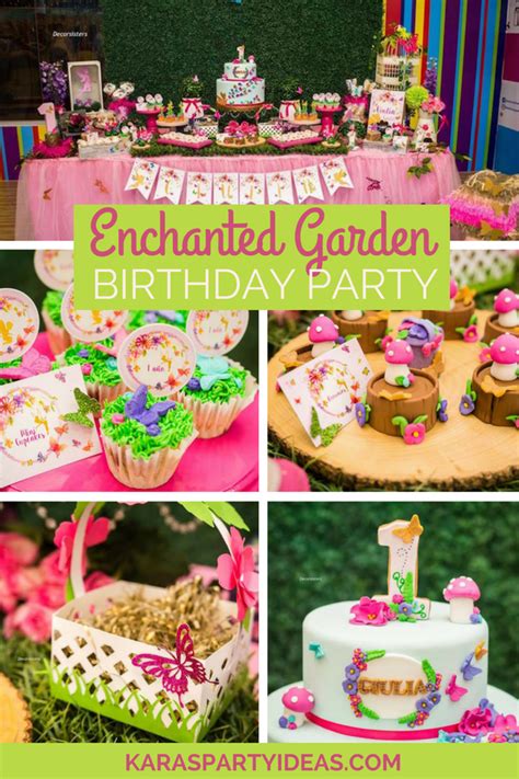 The year my toddler turned 3 was the. Kara's Party Ideas Enchanted Garden Birthday Party | Kara ...