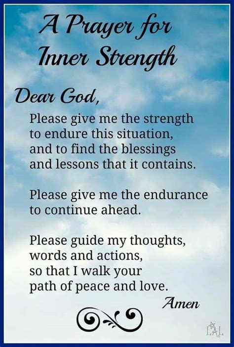 Inner Strength Prayer Quotes Inspirational Prayers Prayers For Strength