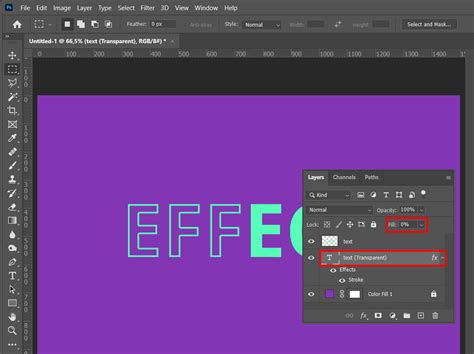 How To Outline Text In Photoshop
