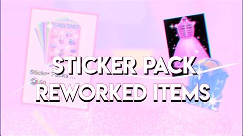 Sticker Pack Reworked Items Royale High Update Royale High Tea