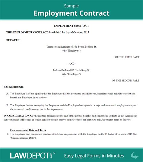 Download this free employment contract sample below and have it 1. Employee Contract Agreement | gtld world congress