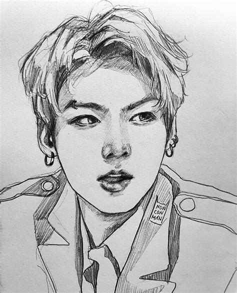 Jungkook Realistic Bts Drawing Easy - img-ultra