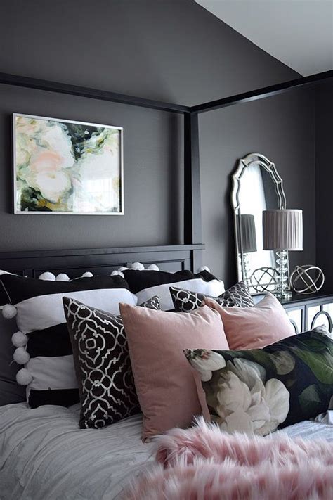 We've handpicked six beautiful bedroom decor pieces to create a tranquil yet stylish setting to rest your head. Spring Home Tour 2017 - Haneen's Haven | Black bedroom ...
