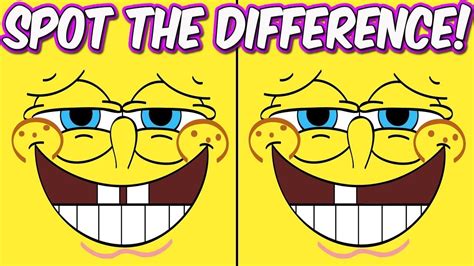 Photo Puzzles 2 Spongebob Squarepants Spot The Difference Brain