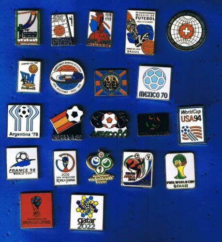Lot Set 21 Pins World Cup Football Logo Pins Football World Cup