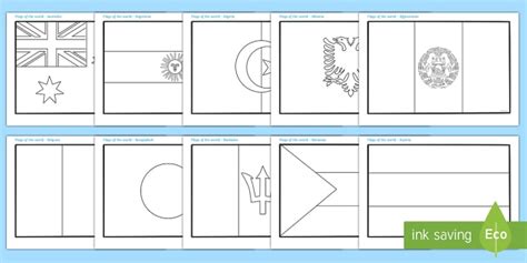 Free Flags Of The World Colouring Sheets Flag Country Countries