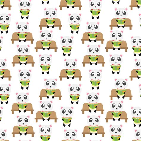 Panda Pattern By Curutdesign Thehungryjpeg