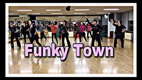 31 funky town line dance beginner 윤은희 eun hee yoon september 2018 youtube