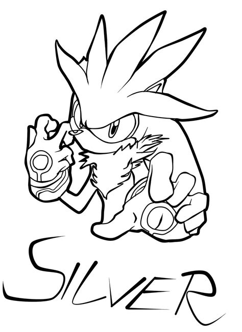 Sonic the hedgehog coloring pages. ::Silver Line art:: by SpyxedDemon on DeviantArt