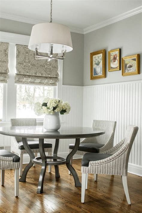 A beadboard ceiling can be used to level out an uneven ceiling by adding shims. Beadboard In Dining Room - DINING ROOM