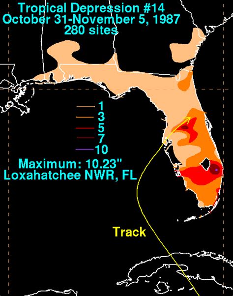 Tropical Depression 14 November 1987