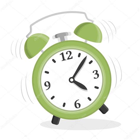 Green Alarm Clock Stock Vector Image By ©human306 91024038