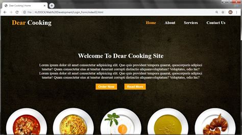 How To Create Homepage For Website Using Html And Css Web Designing