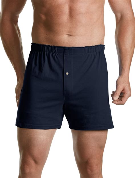 Harbor Bay By Dxl Big And Tall Mens Solid Knit Boxers Navy Xl Pack Of 3
