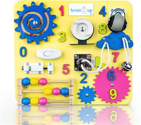 Busy Board For Toddlers Sensory Board Wooden Busy Board For Kids