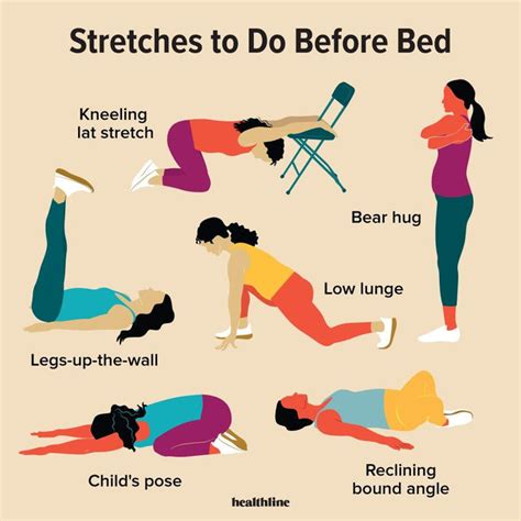 8 Stretches To Do At Night Before Sleep Before Bed Workout Bed