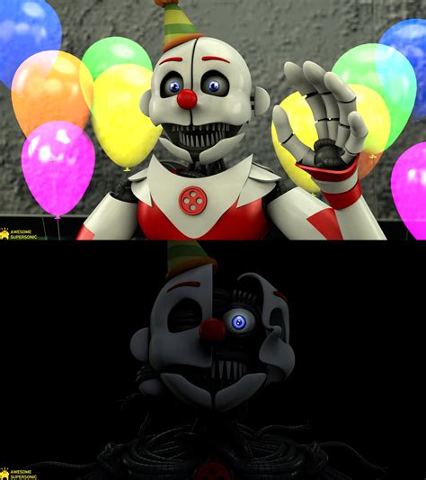 Two posters of Ennard by AwesomeSuperSonic on DeviantArt