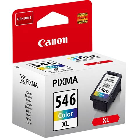 L'encre pigmentée est utilisée pour imprimer des documents et garantit un texte ultra net à long terme. Cartouche Canon CL-546 XL | Pearl.fr