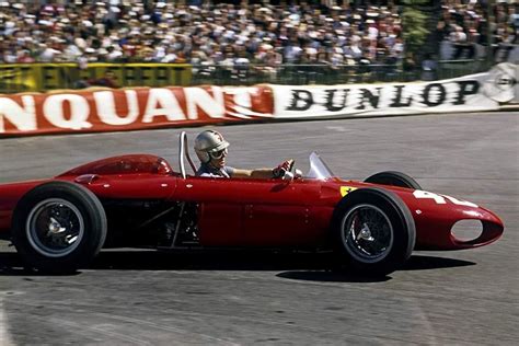 Wolfgang Von Trips Driving The Splendid Ferrari 156 Sharknose At The