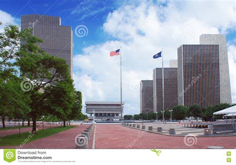 Empire State Plaza In Albany New York State Capital Stock