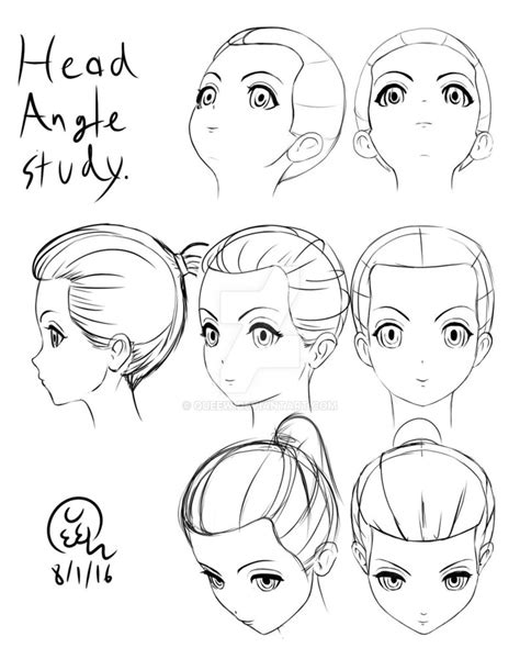 Anime Face Angles Drawing Reference My World Of Vintage