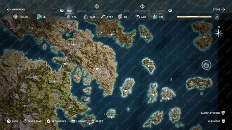 Poseidons Trident Legendary Chest Map Location Ac Odyssey Gosunoob