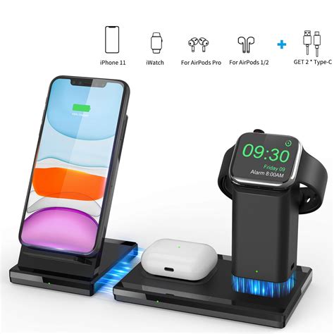 3 In 1 Usb Charging Station For Multiple Devices Fast Charging Dock