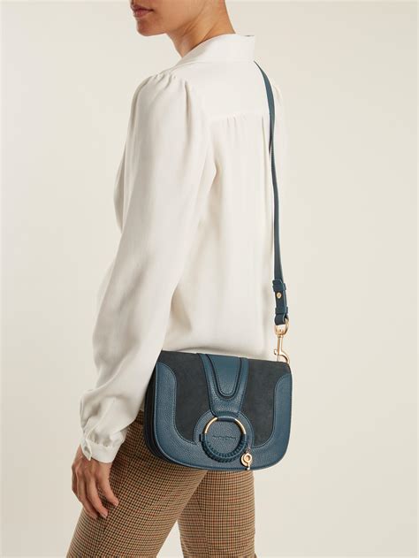 See By Chloé Hana Small Leather Cross Body Bag In Blue Lyst