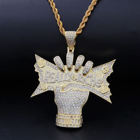 Buy Men Hip Hop Iced Out Bling Really Riche Pendant