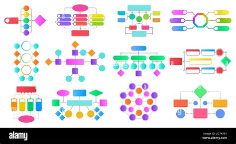 Flowchart Infographic Diagrams Block Flowchart Diagrams Work Process