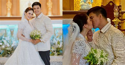 Long Time Couple Jason Abalos And Vickie Rushton Tie The Knot In Dreamy Church Wedding