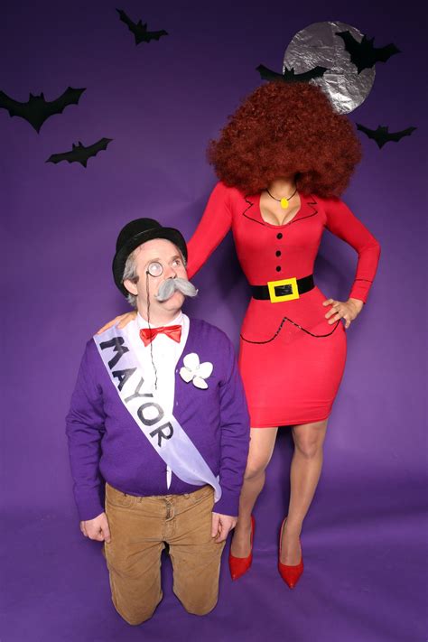 Miss Bellum And Mayor Costume Powerpuff Girls Costume Powerpuff Girls Cool Halloween Costumes