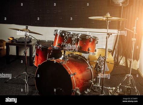 Professional Drum Sets In Recording Studio Professional Musical