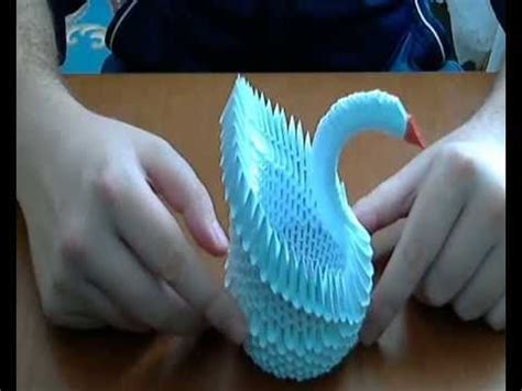 This is a tutorial on how to make 3d origami Swan . This ...
