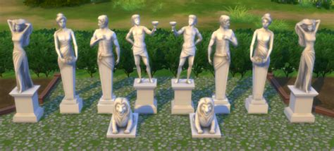My Sims 4 Blog Mirrored Statues By Brazenlotus