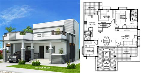 Four Bedroom Modern House Design With Wide Roof Deck Engineering