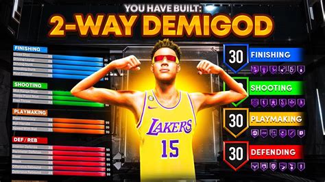 New Way Demigod Build Is The Best Build In Nba K Overpowered Demigod Build Best Build