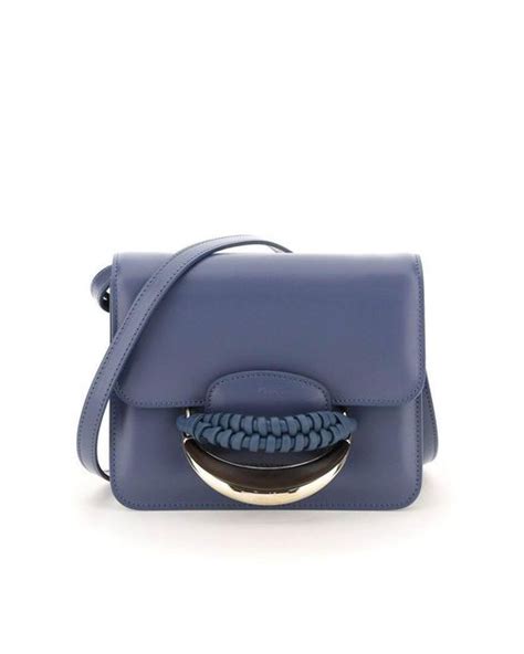 Chloé Leather Kattie Crossbody Bag In Blue Lyst Canada
