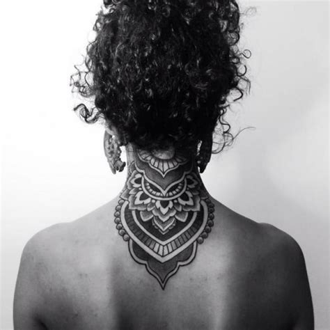 Back Of Neck Dotwork Tattoo By Corey Divine Best Tattoo Ideas Gallery